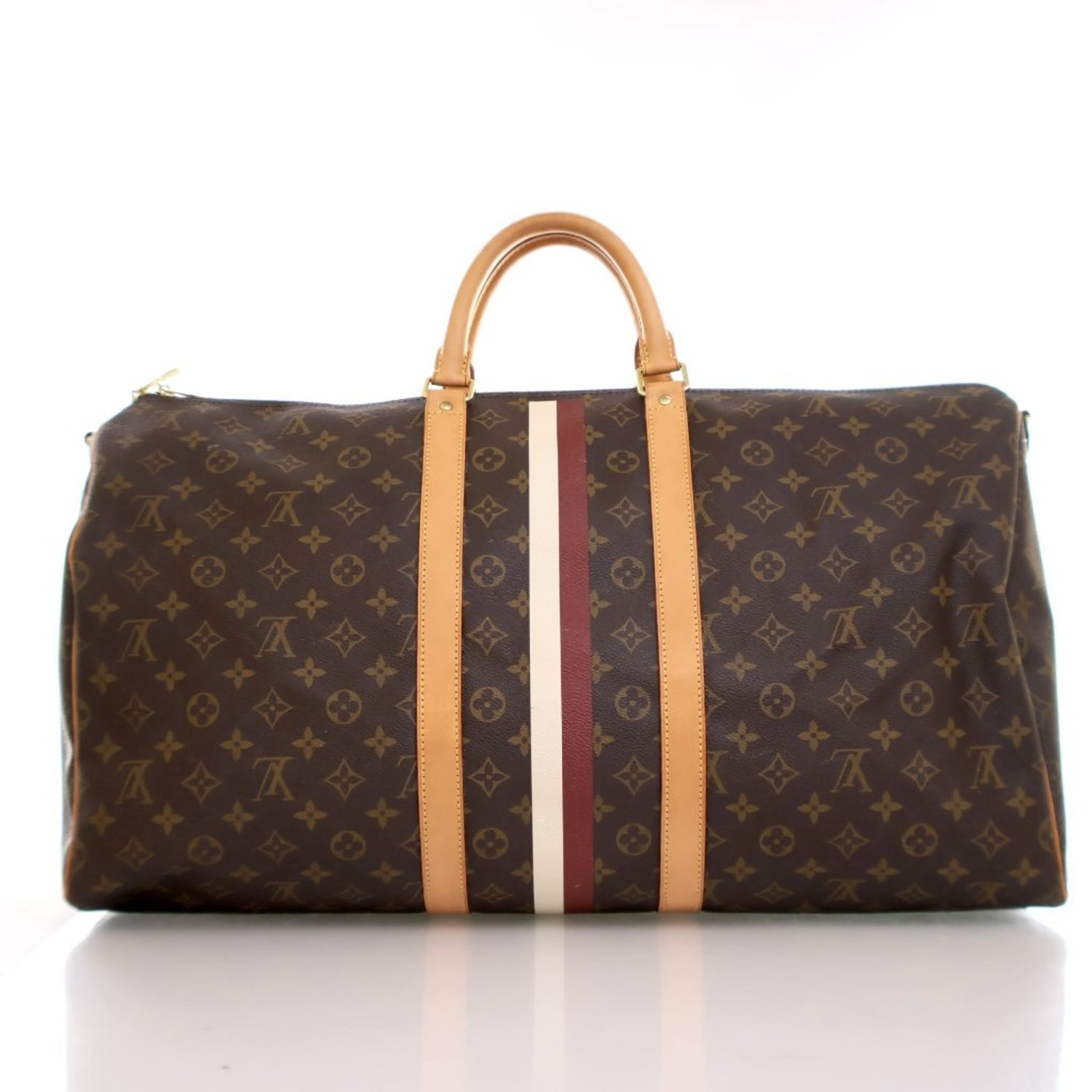 Louis Vuitton Coated Canvas Keepall Bandouliere 55