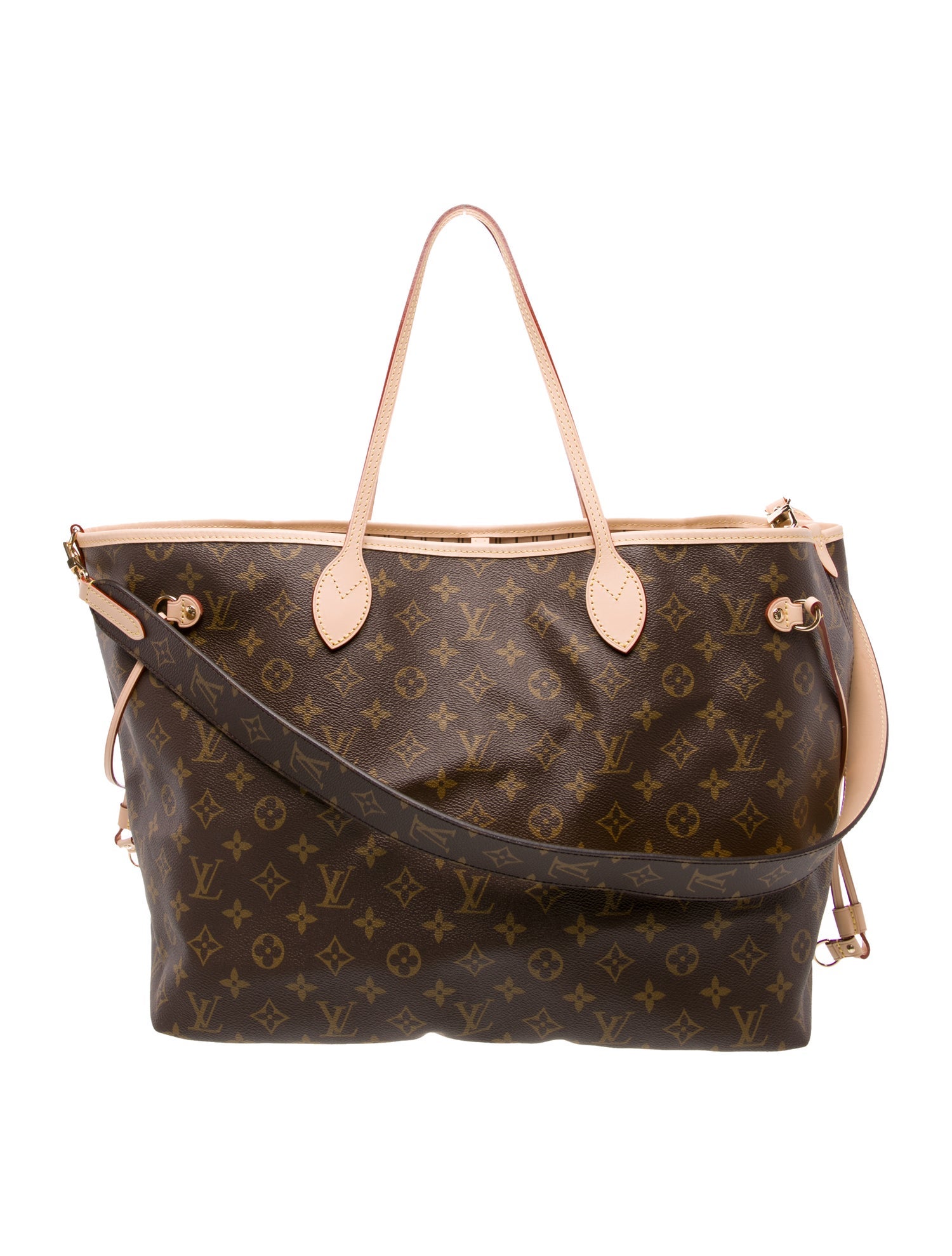 Louis Vuitton LV Monogram Neverfull Bandouliere Inside Out GM