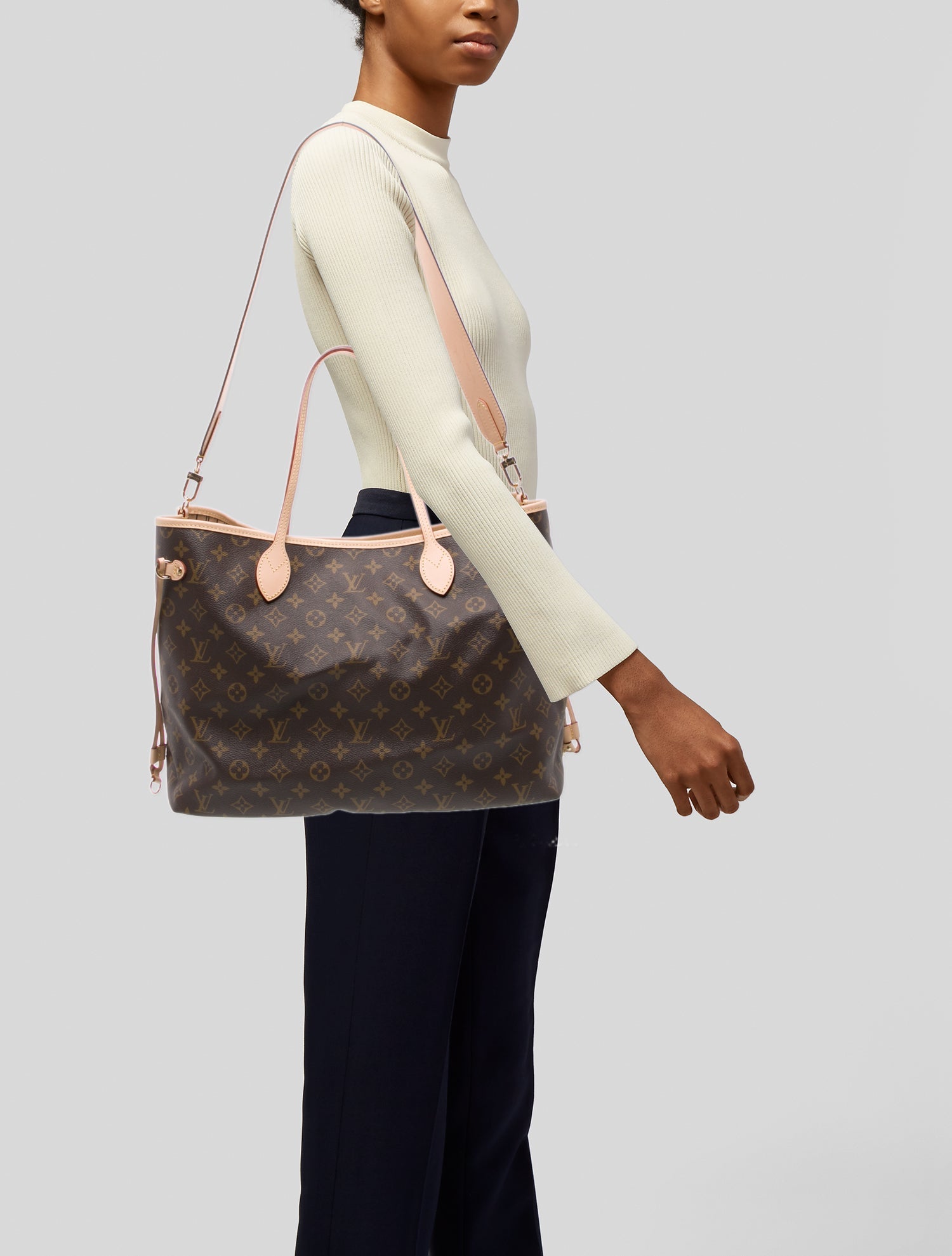 Louis Vuitton LV Monogram Neverfull Bandouliere Inside Out GM