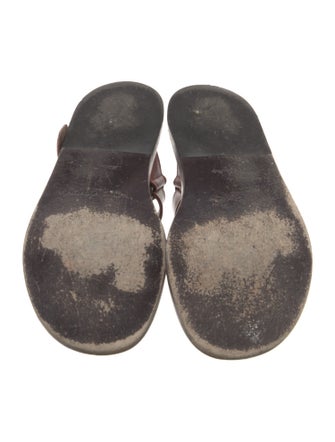 Louis Vuitton Leather Slides