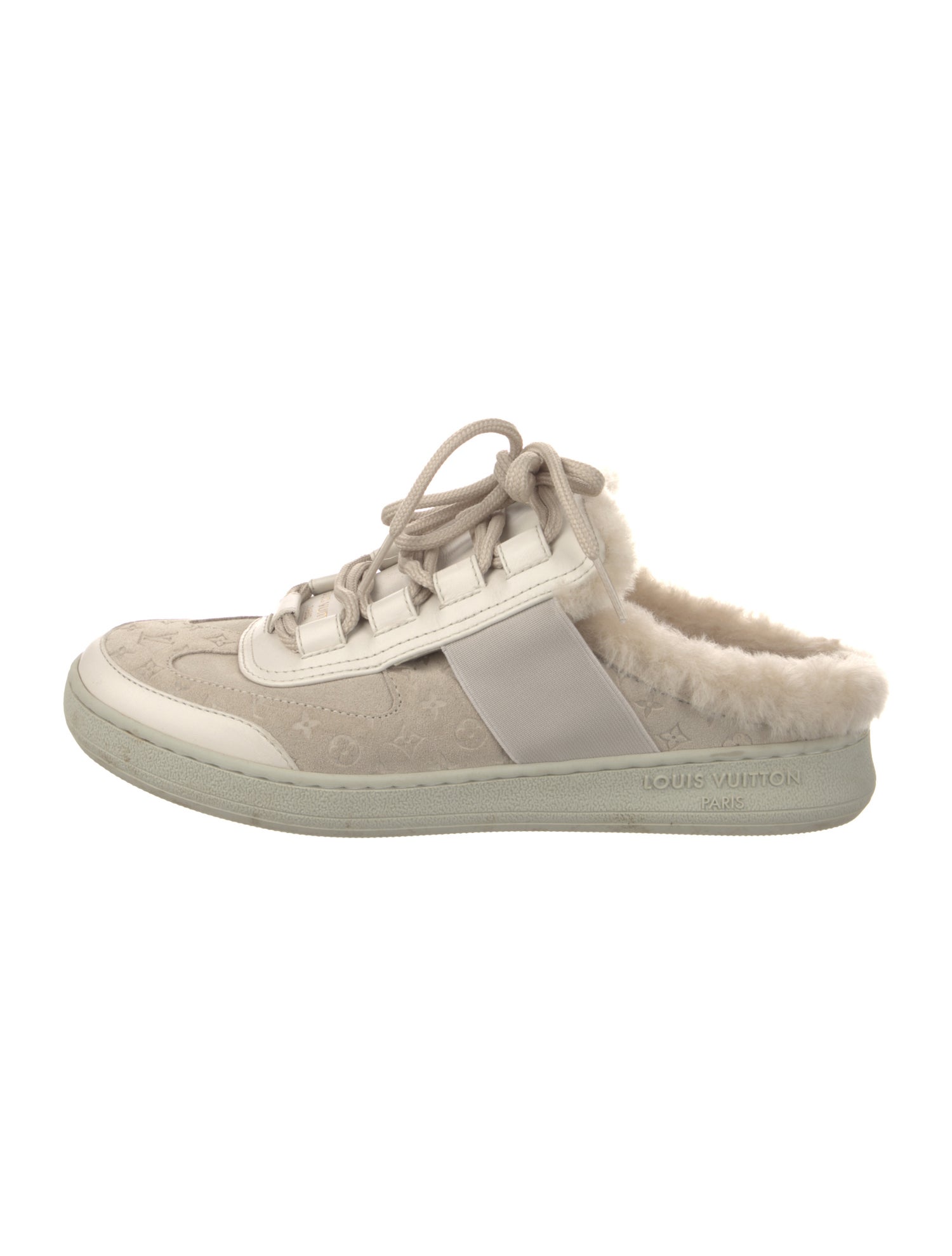 Louis Vuitton LV Monogram Suede Mules