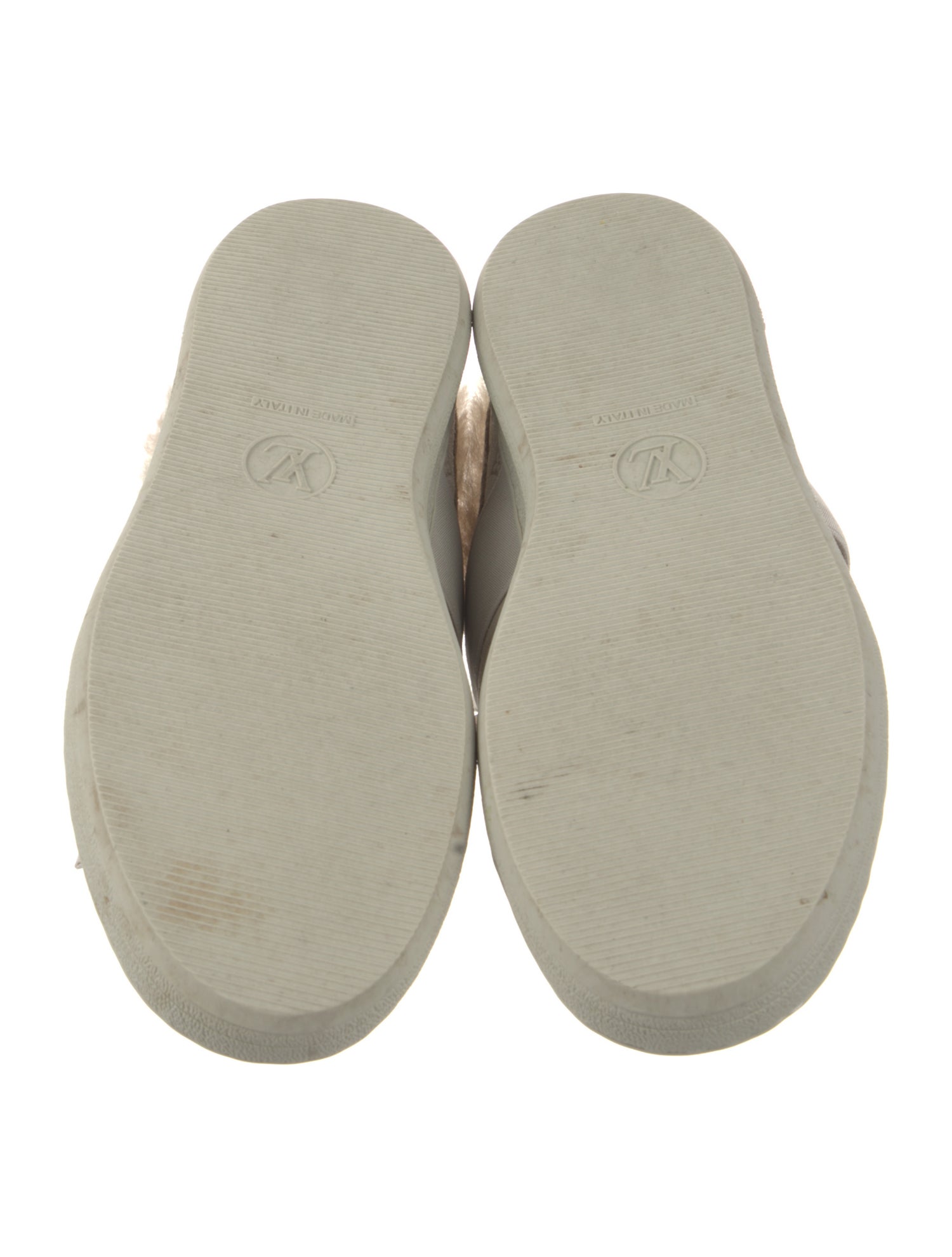 Louis Vuitton LV Monogram Suede Mules