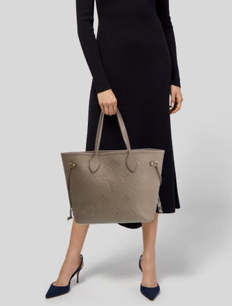 Louis Vuitton LV Monogram Neverfull w/Pouch MM