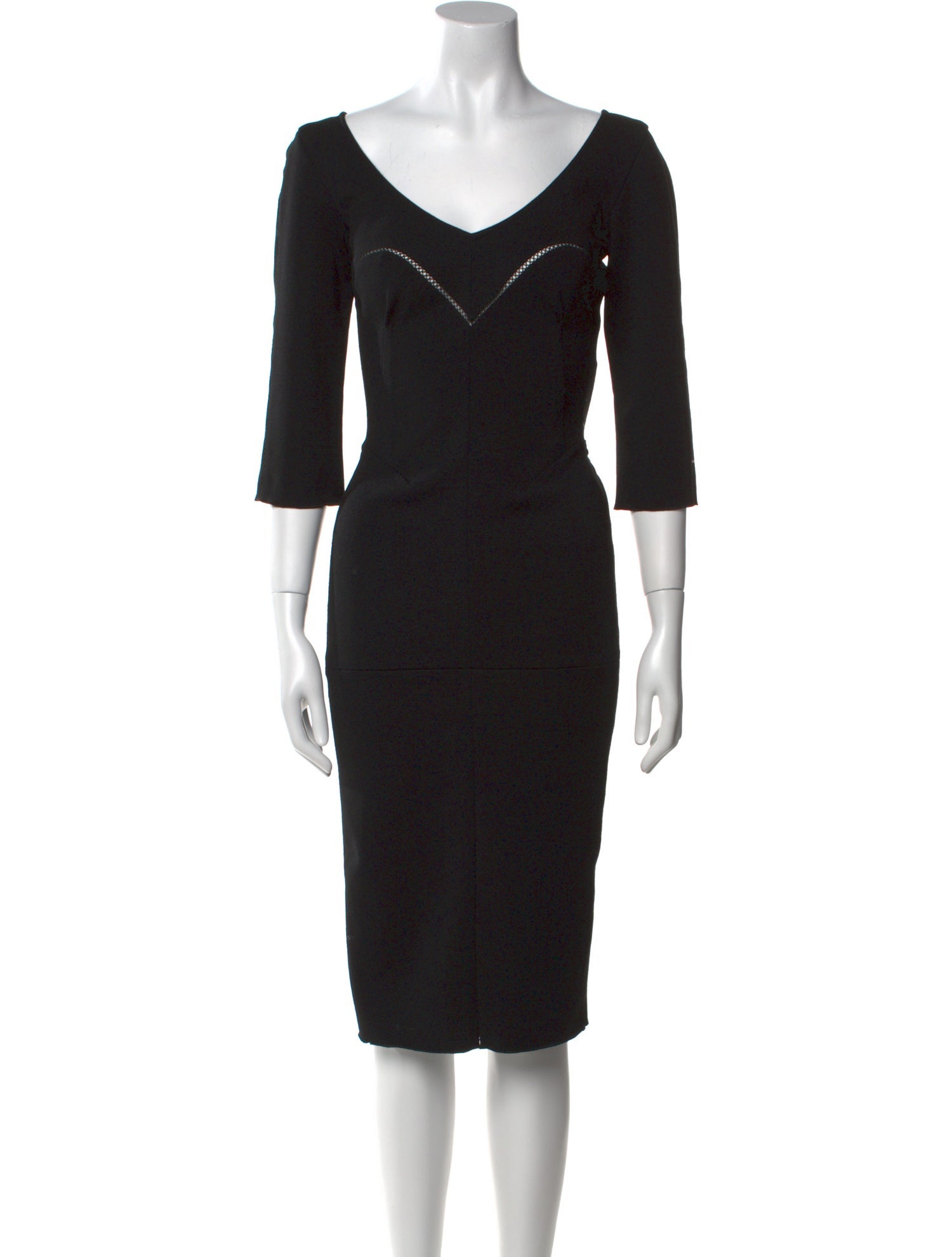 Louis Vuitton Wool Knee-Length Dress