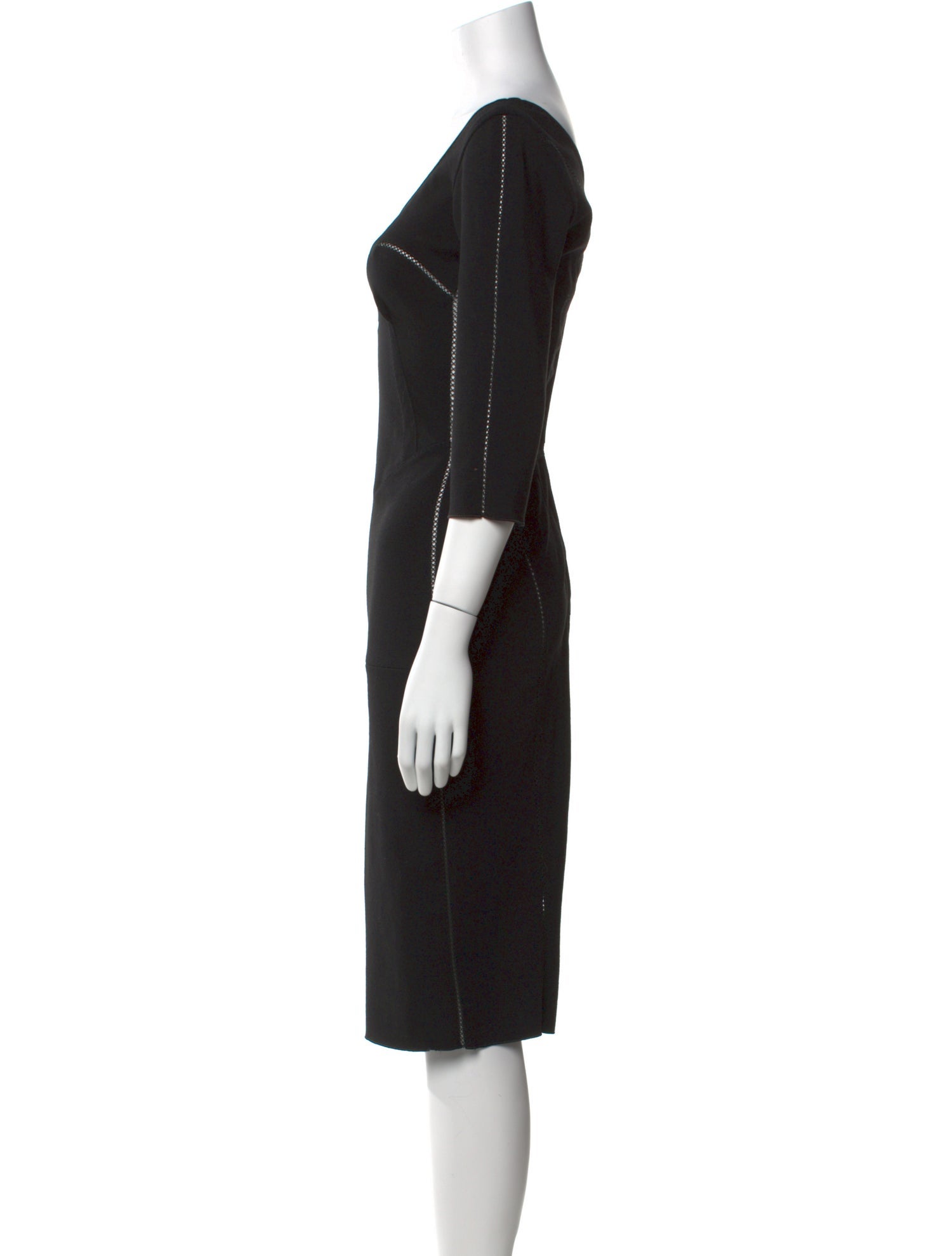 Louis Vuitton Wool Knee-Length Dress