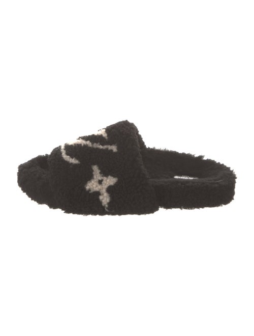 Louis Vuitton Shearling Printed Slides