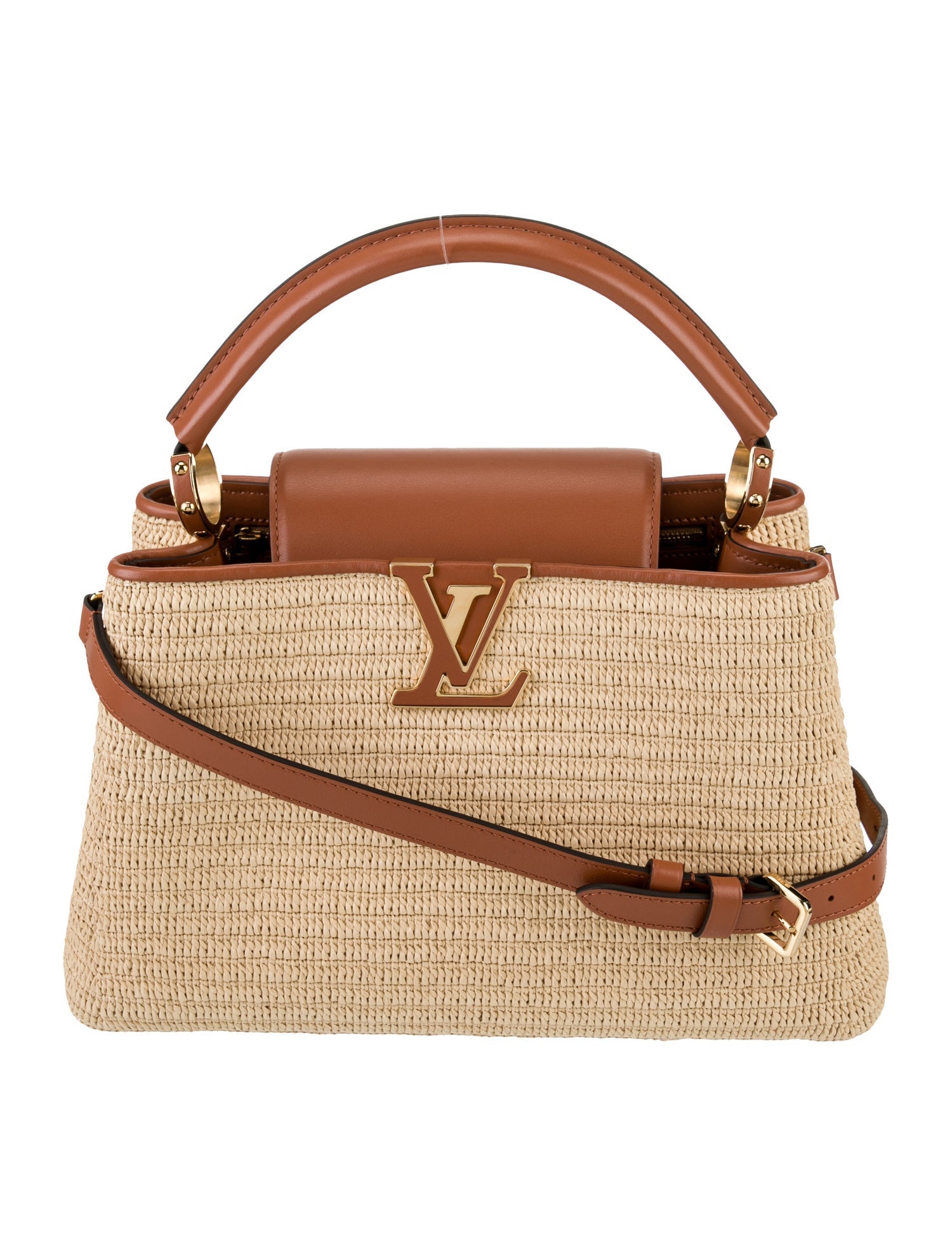 Louis Vuitton Raffia Capucines MM