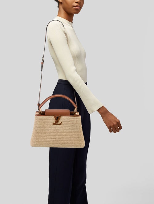 Louis Vuitton Raffia Capucines MM