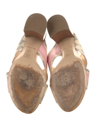 Louis Vuitton Damier Azur Pattern Slides