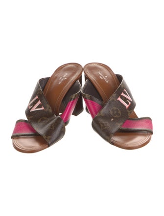 Louis Vuitton Panorama Slide Mule LV Monogram Slides