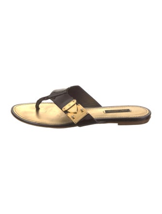 Louis Vuitton Patent Leather Slides