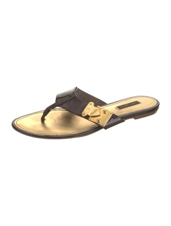 Louis Vuitton Patent Leather Slides