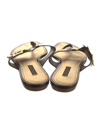 Louis Vuitton Patent Leather Slides