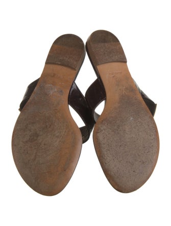 Louis Vuitton Patent Leather Slides