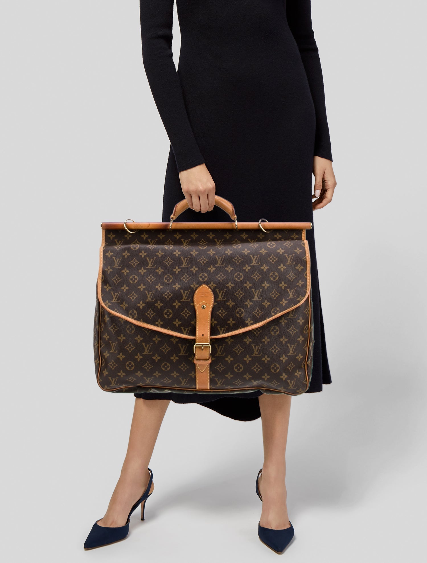 Louis Vuitton LV Monogram Sac Chasse Hunting Bag Vintage