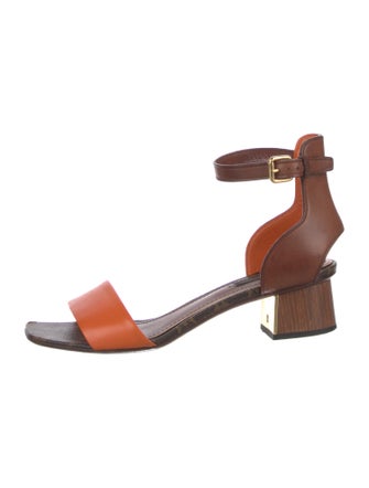 Louis Vuitton LV Monogram Leather Sandals