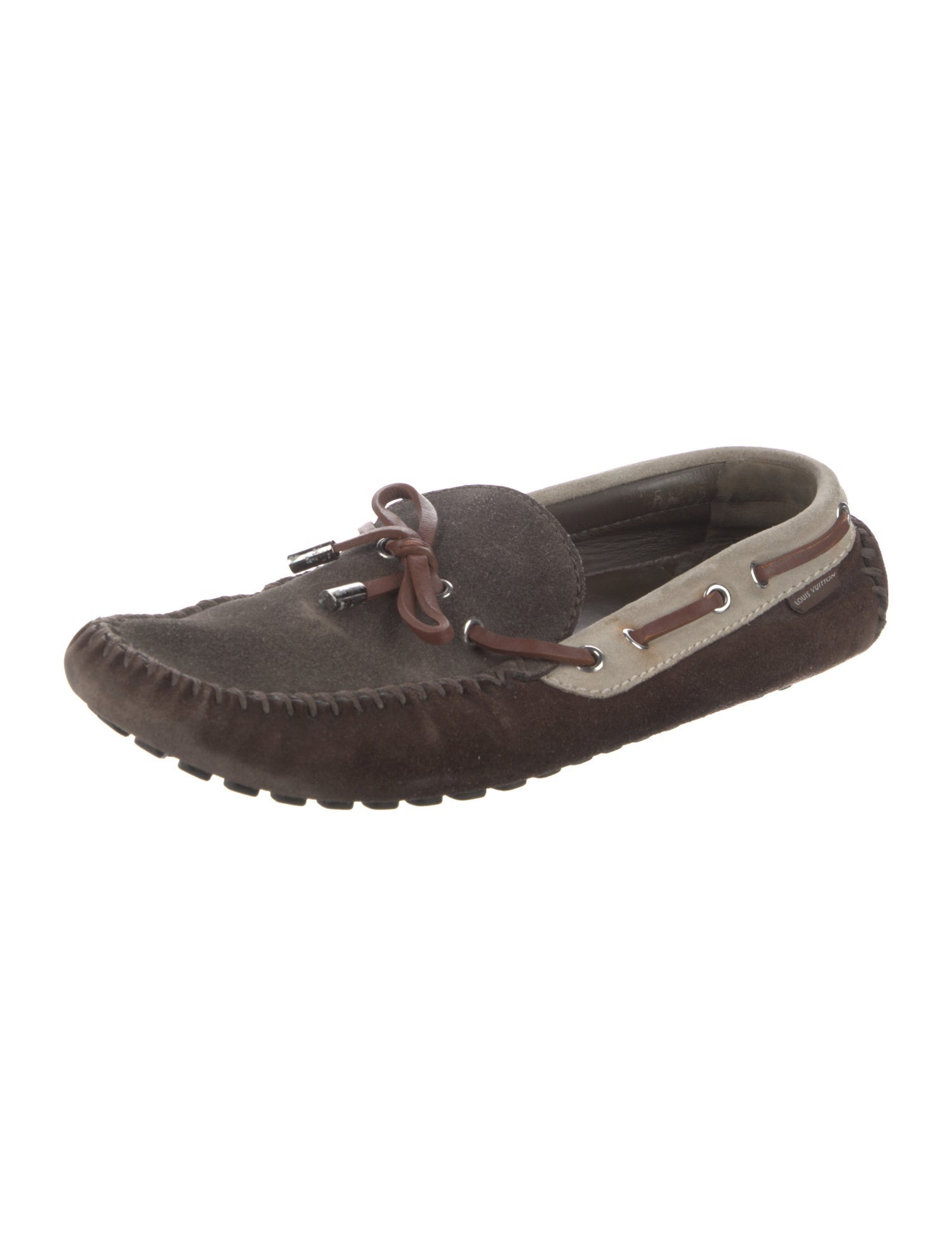 Louis Vuitton Suede Bow Accents Drivers