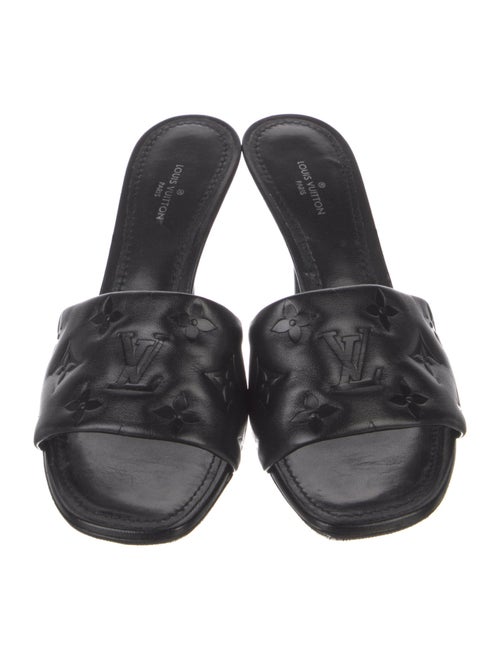 Louis Vuitton LV Monogram Leather Slides