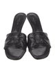 Louis Vuitton LV Monogram Leather Slides