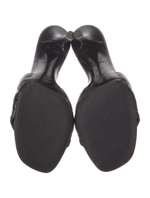 Louis Vuitton LV Monogram Leather Slides