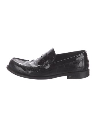 Louis Vuitton Damier Infini Patent Leather Dress Loafers