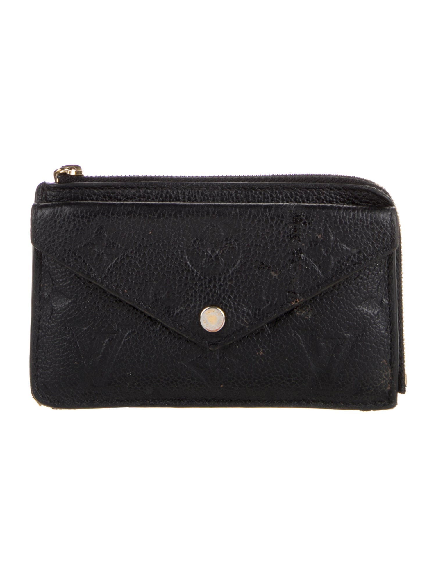 Louis Vuitton LV Monogram Empreinte Leather Card Holder Recto Verso