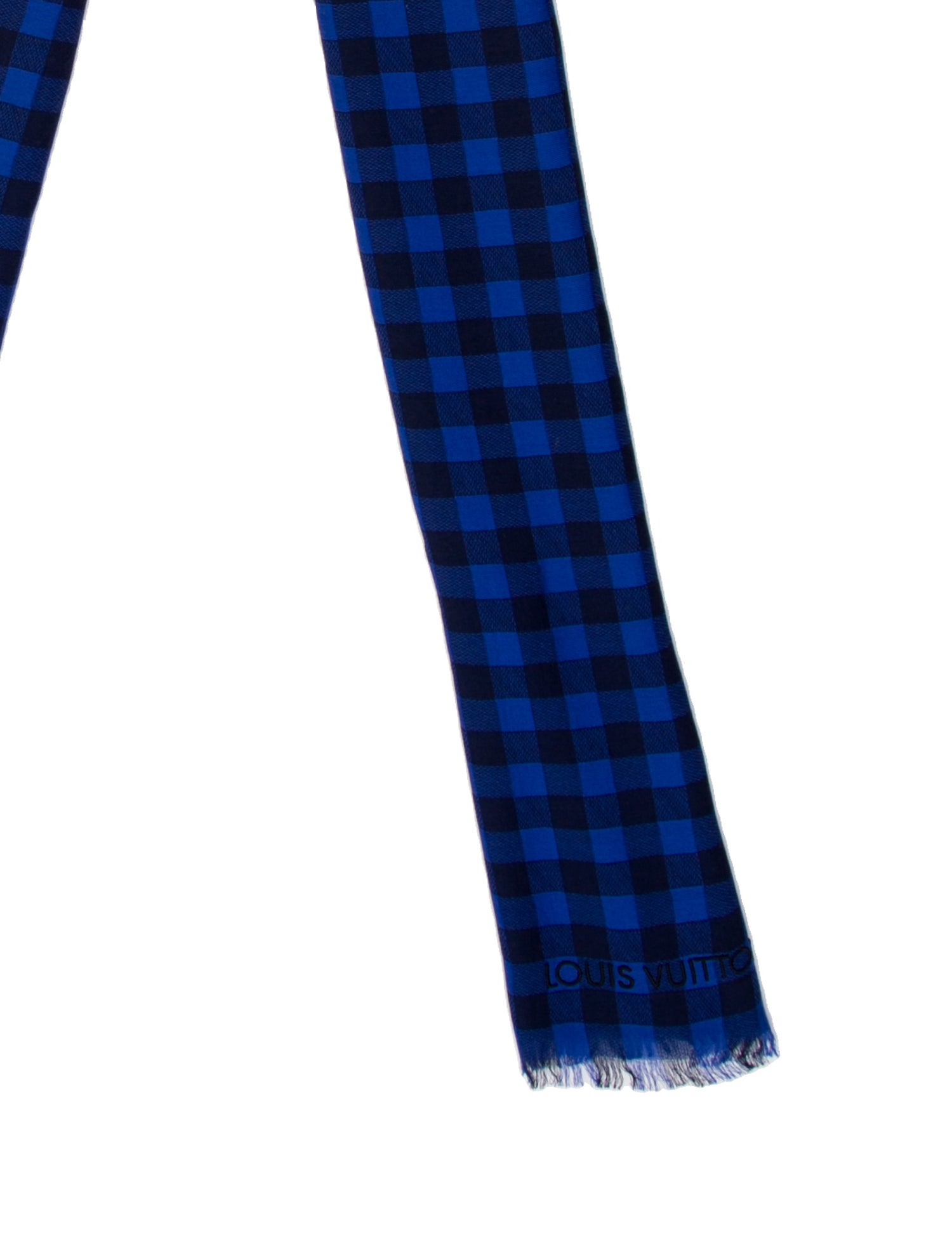 Louis Vuitton Damier Masai Plaid Print Shawl