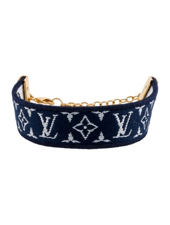 Louis Vuitton Fabric Logo Buddy Wrap Bracelet