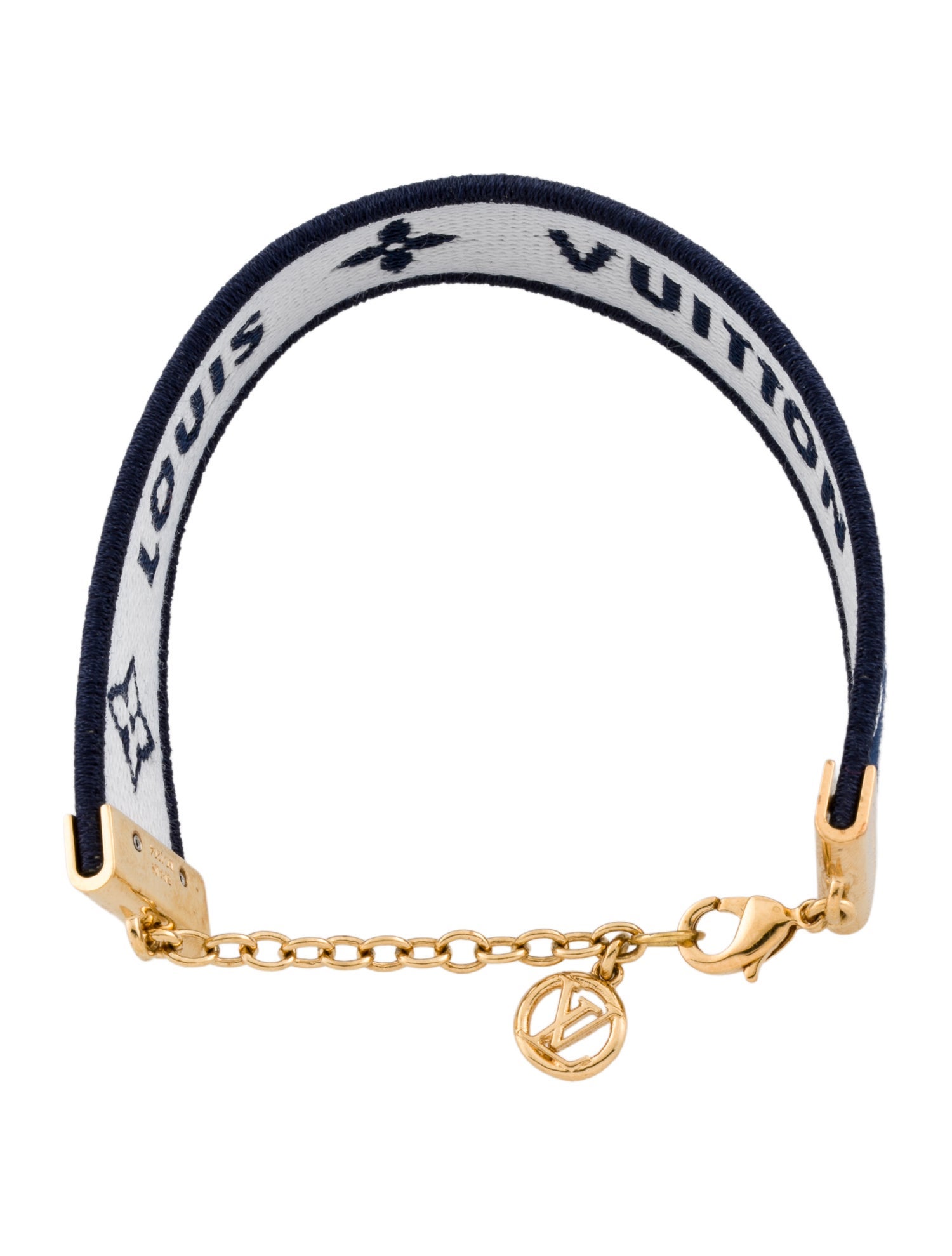 Louis Vuitton Fabric Logo Buddy Wrap Bracelet