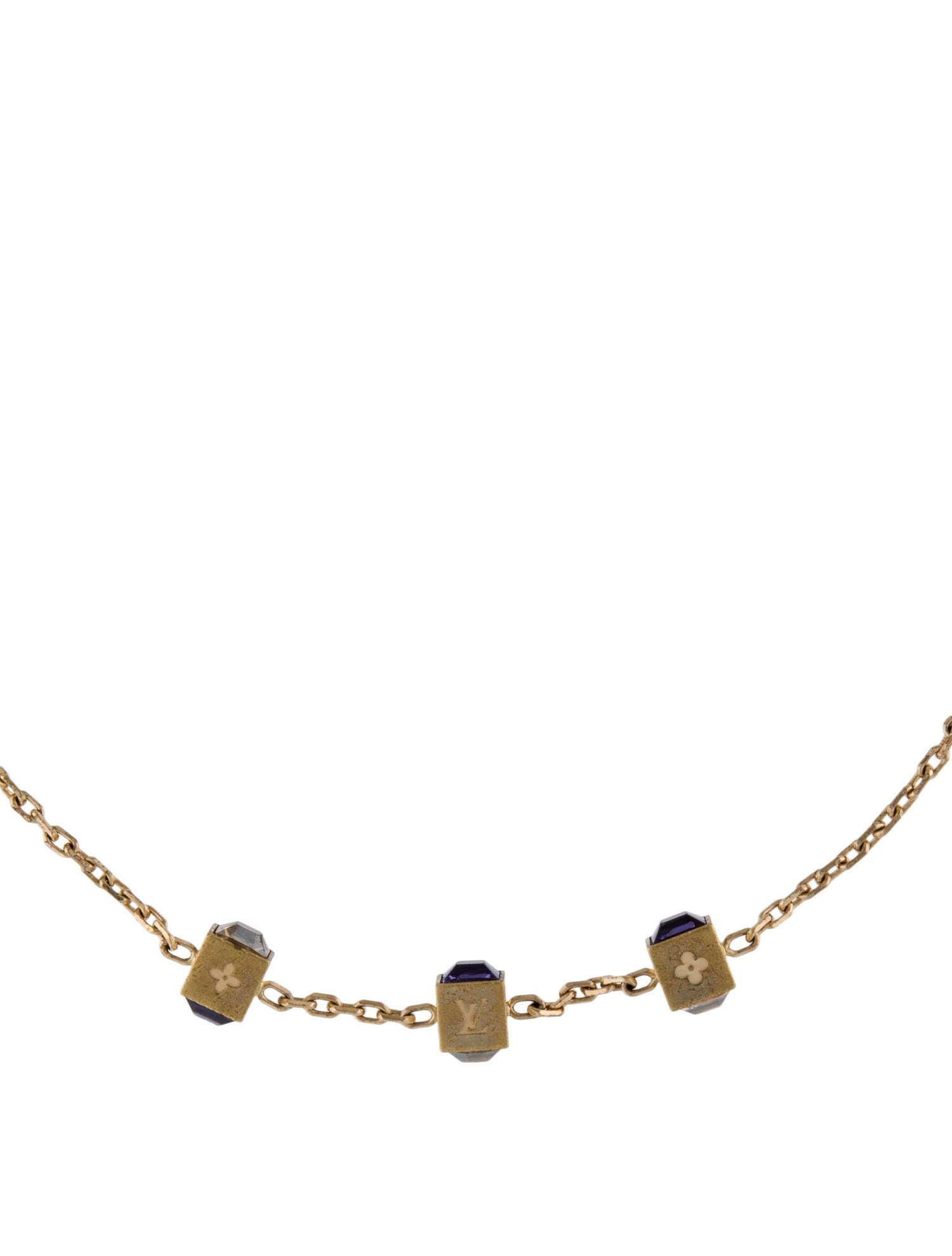Louis Vuitton Crystal Gamble Necklace