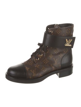 Louis Vuitton Citizen Flat LV Monogram Combat Boots
