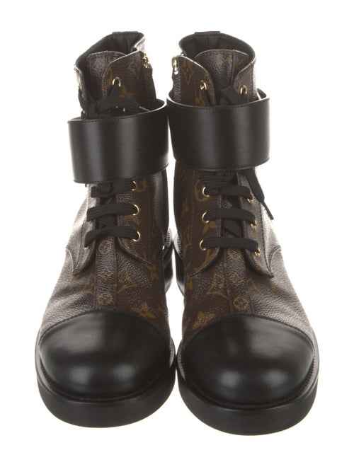 Louis Vuitton Citizen Flat LV Monogram Combat Boots