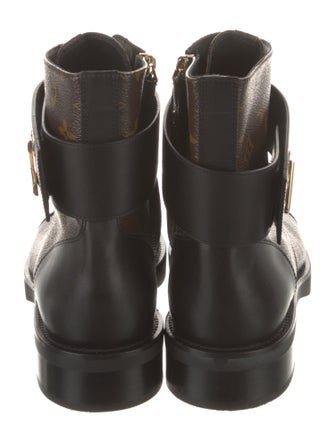 Louis Vuitton Citizen Flat LV Monogram Combat Boots