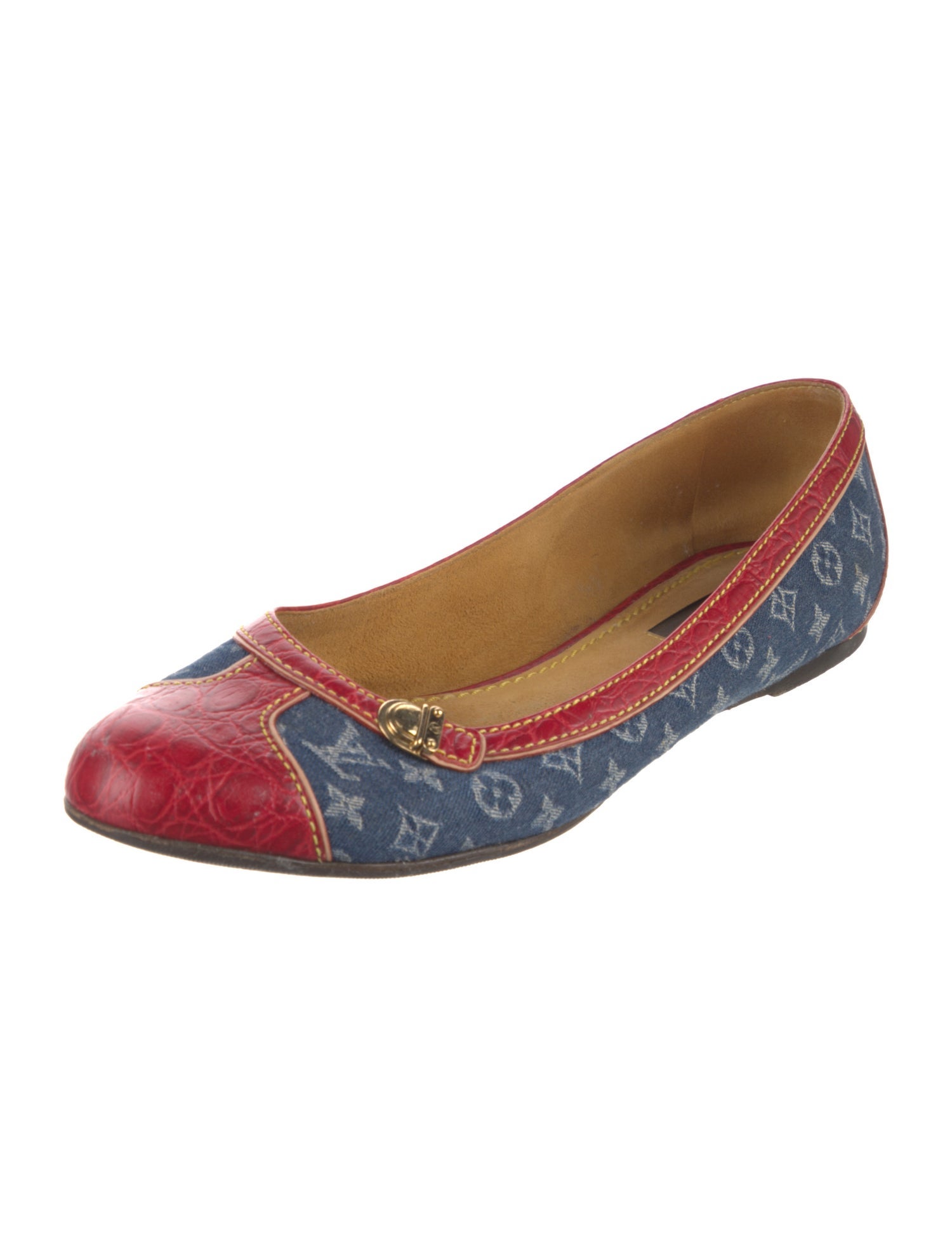 Louis Vuitton LV Monogram Denim Ballet Flats
