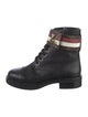 Louis Vuitton LV Monogram Leather Combat Boots