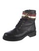 Louis Vuitton LV Monogram Leather Combat Boots