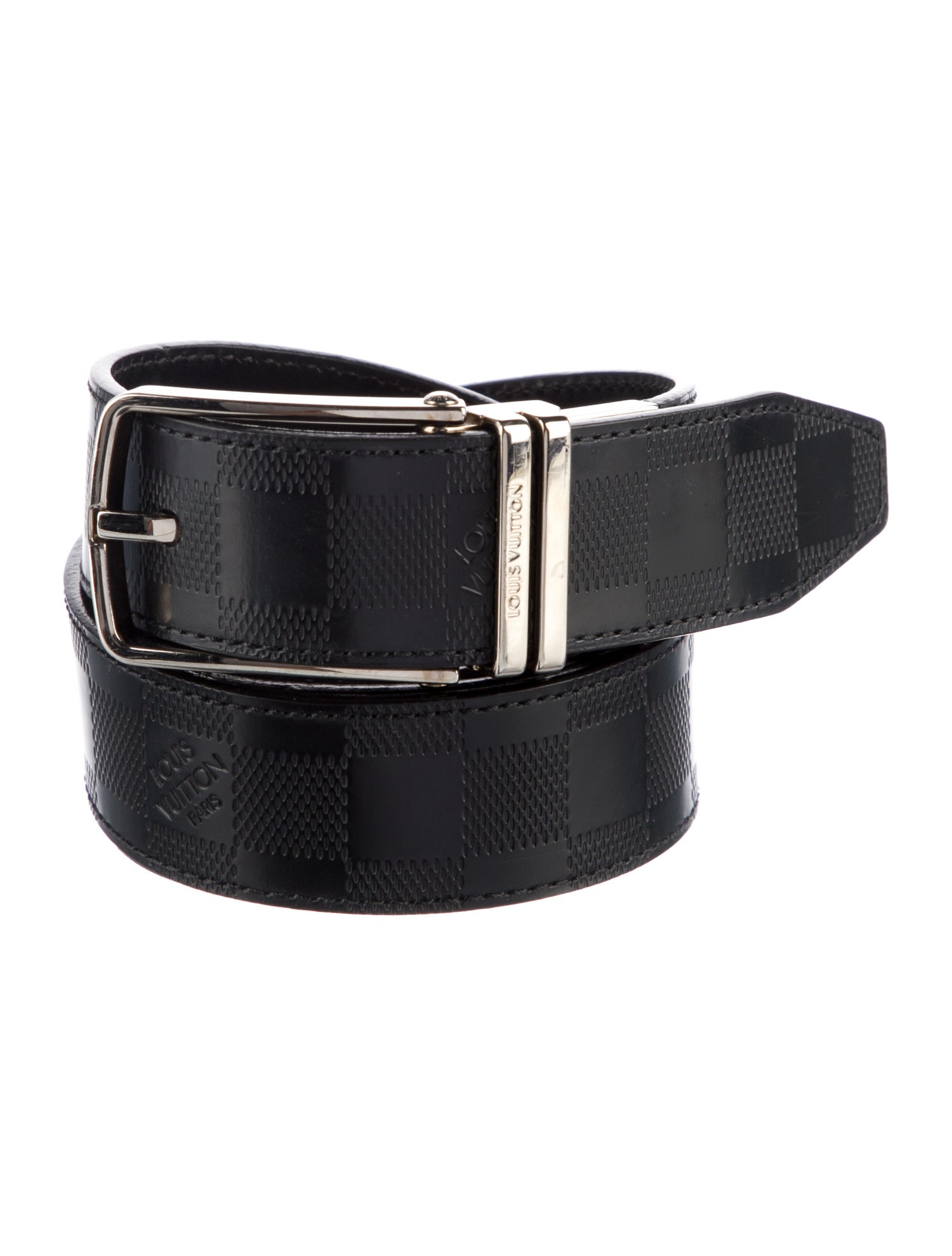 Louis Vuitton 2015 Damier Infini Reversible Boston 35MM Belt