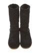 Louis Vuitton LV Monogram Suede Moto Boots