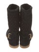 Louis Vuitton LV Monogram Suede Moto Boots