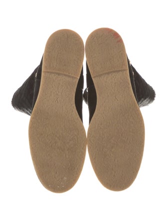 Louis Vuitton LV Monogram Suede Moto Boots