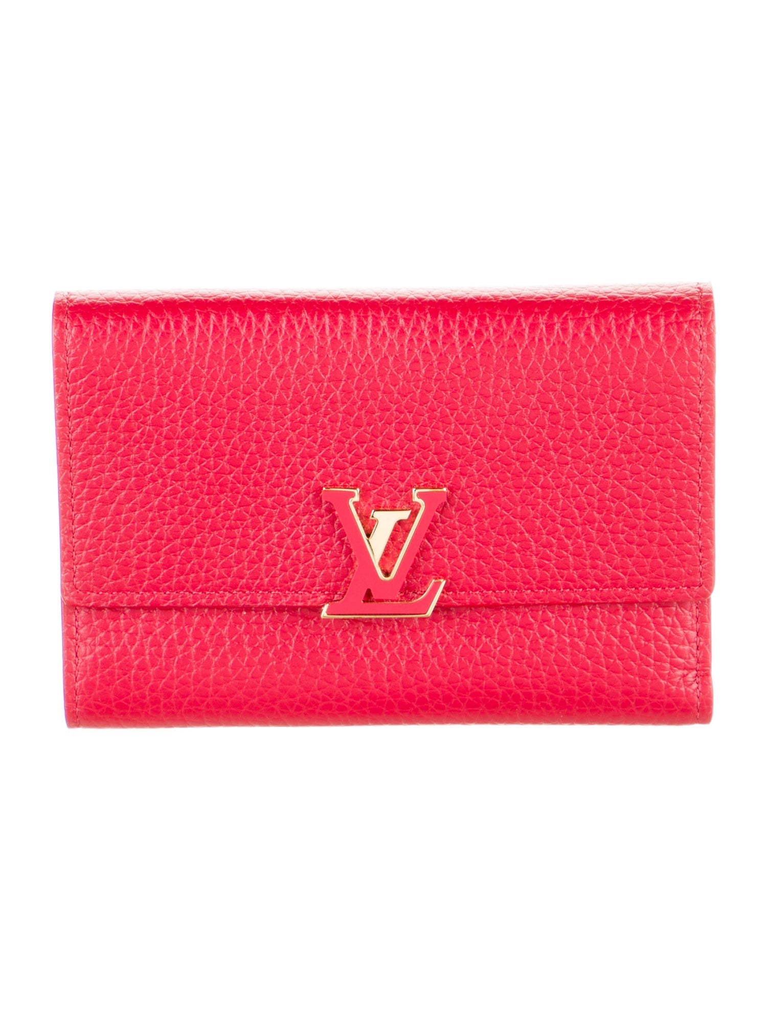 Louis Vuitton Taurillon Leather Capucines Compact Wallet