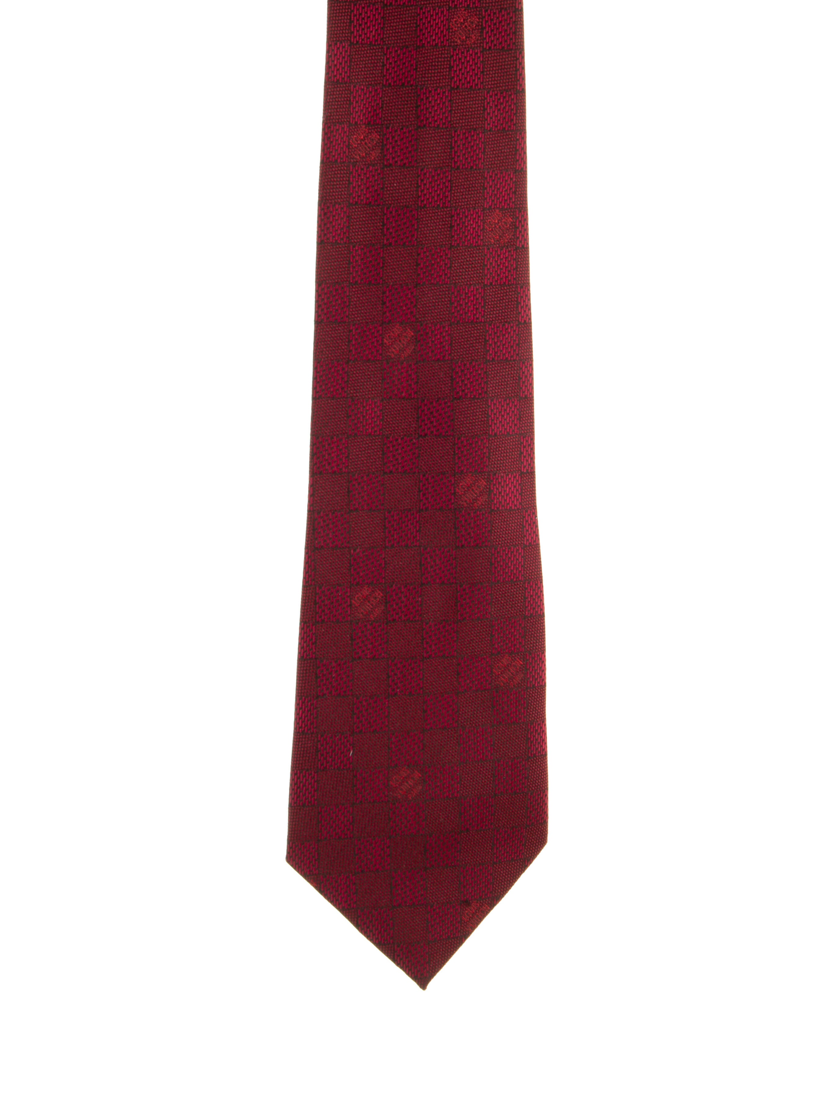 Louis Vuitton pattern silk ted tie