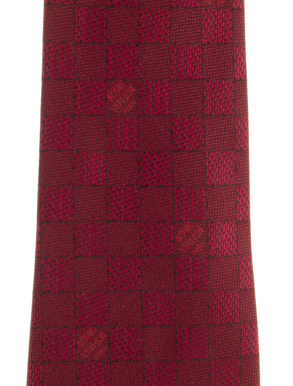 Louis Vuitton pattern silk ted tie