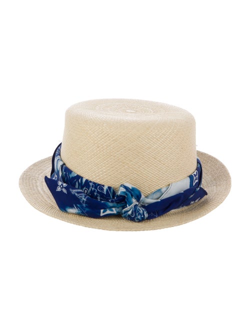 Louis Vuitton 2022 Monogram Bandana Straw Hat