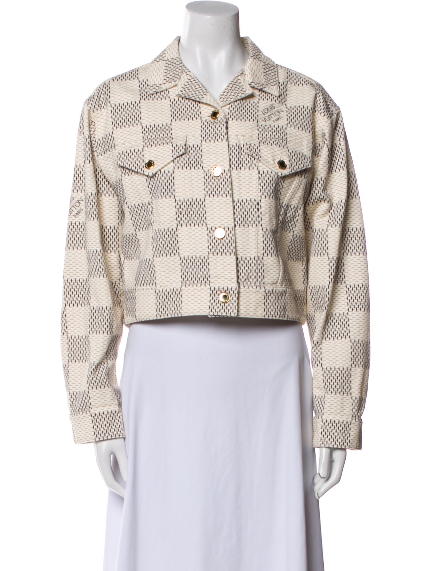 Louis Vuitton 2022 Printed Denim Jacket w/ Tags