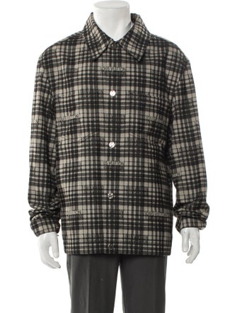 Louis Vuitton 2023 Plaid Print Peacoat