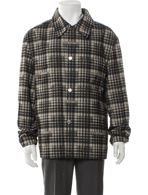 Louis Vuitton 2023 Plaid Print Peacoat
