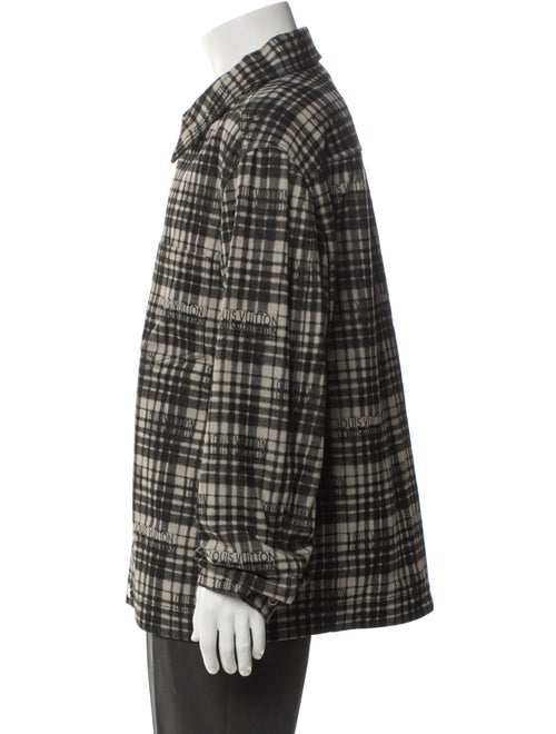 Louis Vuitton 2023 Plaid Print Peacoat