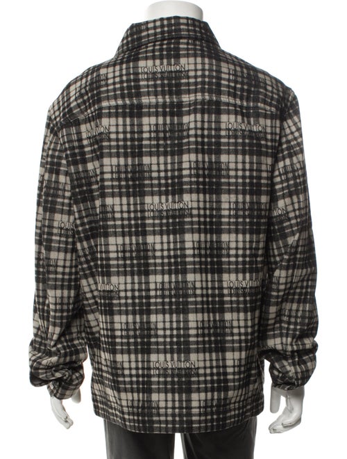 Louis Vuitton 2023 Plaid Print Peacoat