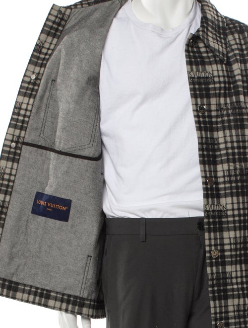 Louis Vuitton 2023 Plaid Print Peacoat